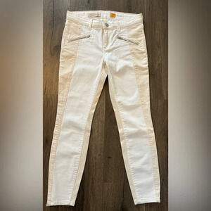 Pilcro and the Letterpress Anthropologie Serif Moto Jean Legging size 28